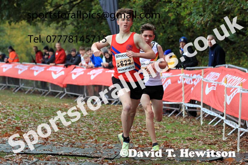 Boys Under-15s, 2022 National Cross Country Relays, Berry Hill Park, Mansfield.  Photo: David T. Hewitson/Sports for All Pics